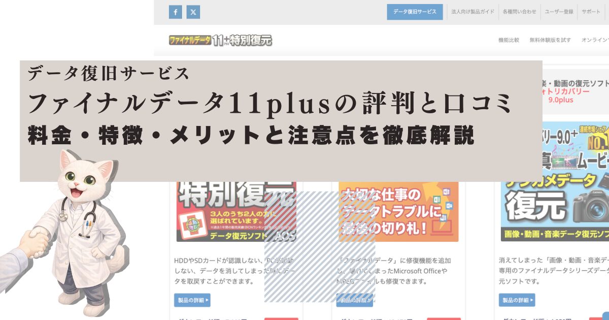 ファイナルデータの評判と解説