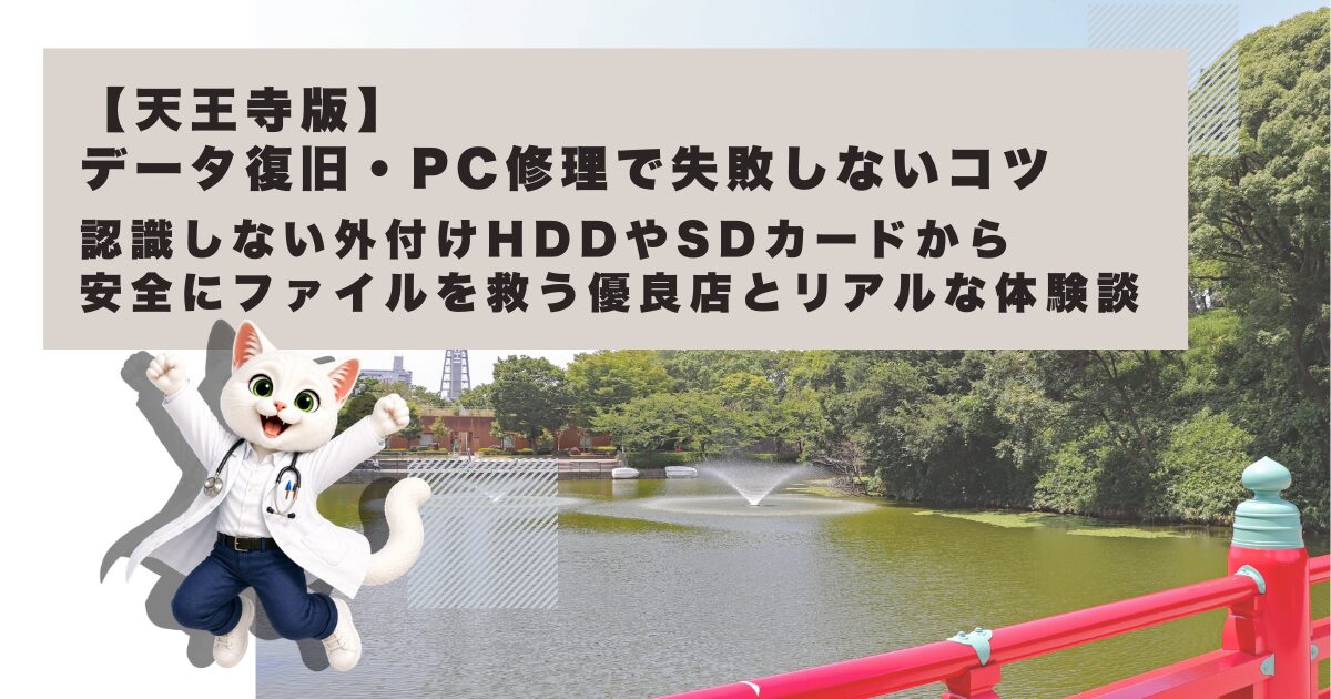 大阪・天王寺エリアのおすすめデータ復旧