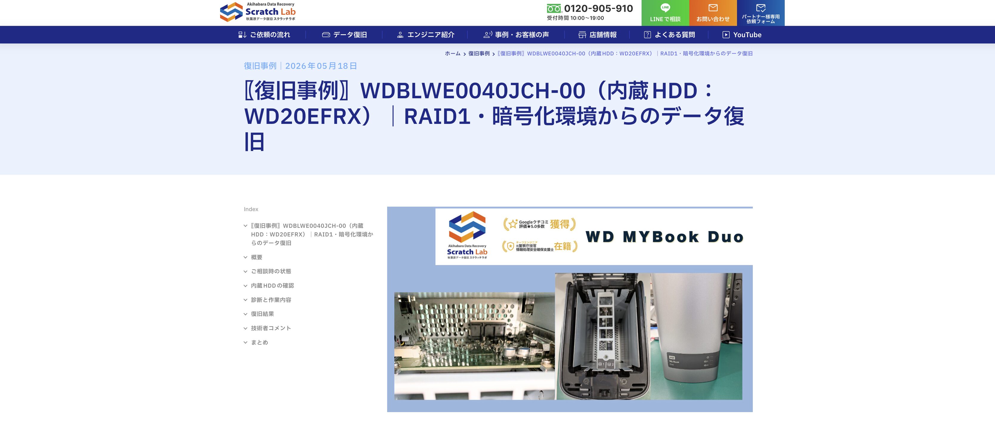 RAID1・暗号化環境からのデータ復旧事例 スクラッチラボ
